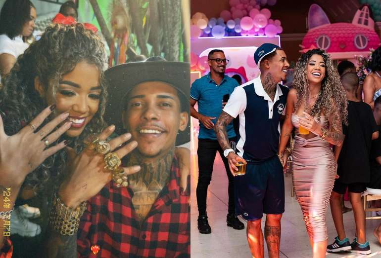 MC Poze faz tatuagem de casal com Vivi Noronha e fala em casamento