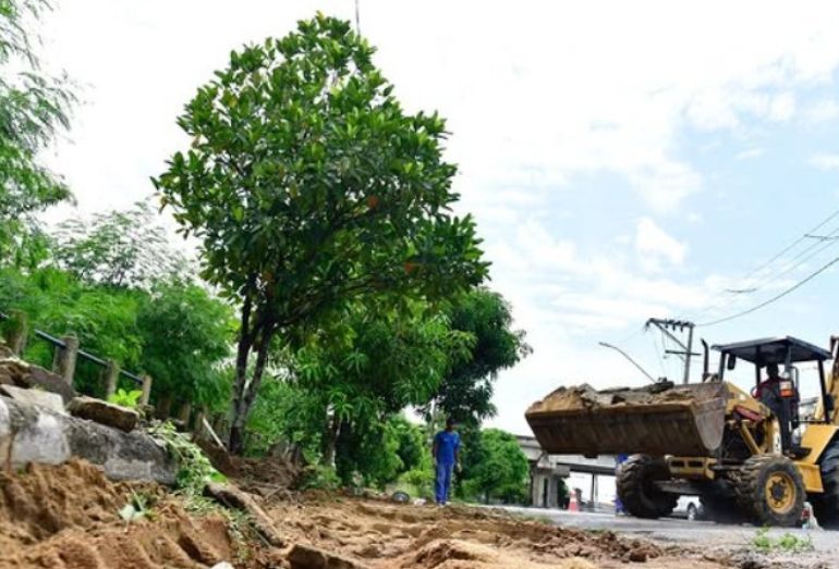 Campos prossegue com obras de revitalização na orla do Paraíba do Sul em Guarus