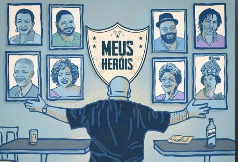 Tiee enaltece Arlindo Cruz, Dona Ivone Lara e mais personalidades em “Meus Heróis”