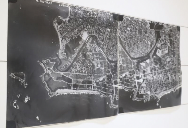 Exposição de fotos aéreas antigas e atuais mostra mudanças de Rio das Ostras