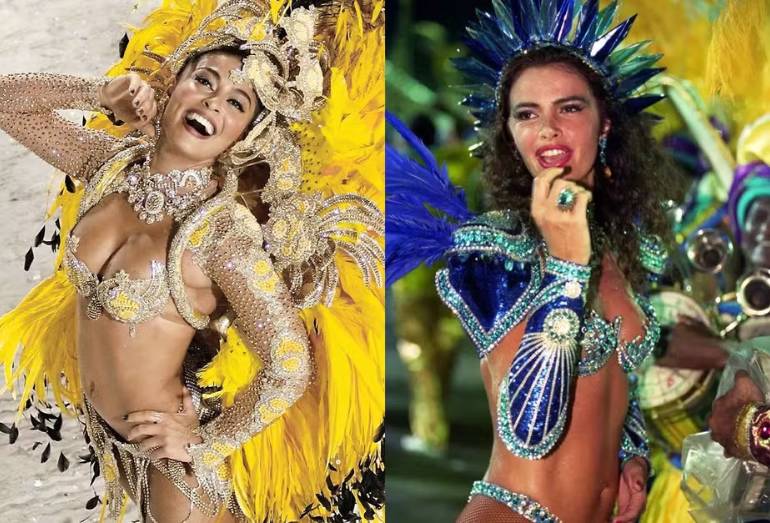 Reinado duplo! Juliana Paes tentou convencer Luma de Oliveira a ser rainha com ela na Viradouro