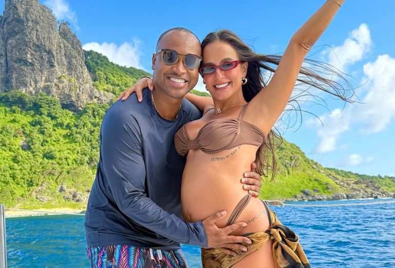 Carol Peixinho revela que Thiaguinho passou mal ao descobrir que seria pai