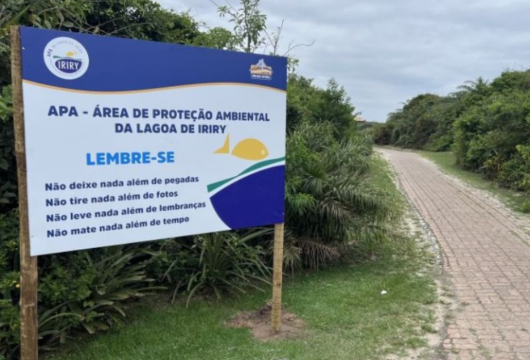 Rio das Ostras promove modernização da sinalização da APA da Lagoa de Iriry