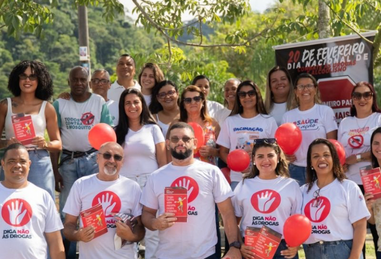 Mobilização em Silva Jardim conscientiza população sobre os riscos das drogas e álcool