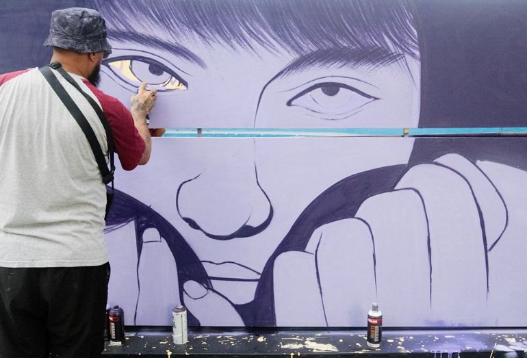 Mostra Cultura Beach Burger reúne grafite, música e criatividade em Macaé