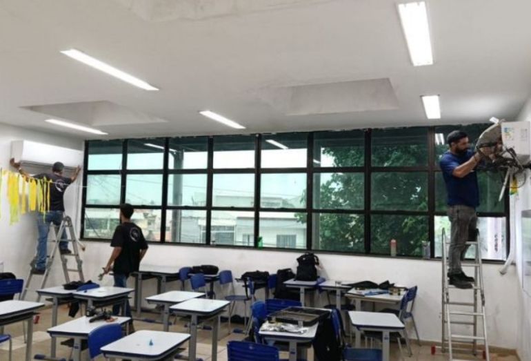 Prefeitura investe em melhorias para a climatizar escolas da rede em Rio das Ostras