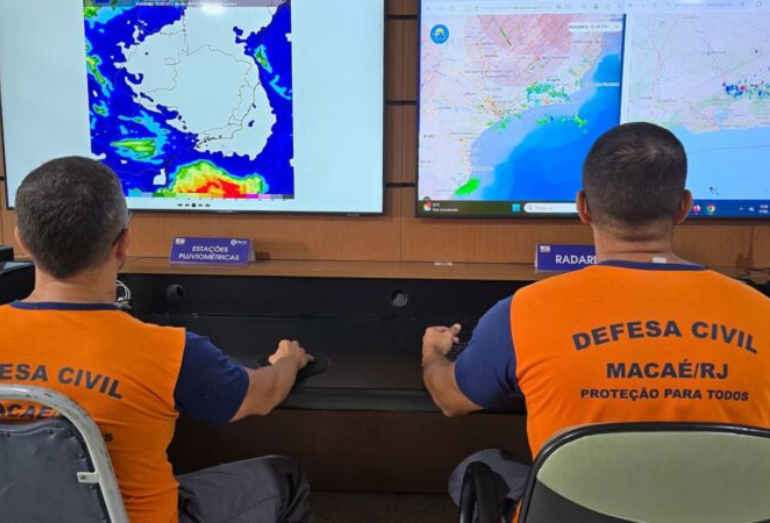 Macaé permanece sob aviso de ressaca nesta terça; ondas podem chegar a 2,5 metros