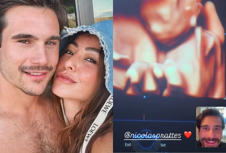 Sabrina Sato emociona ao mostrar Nicolas Prattes reagindo a ultrassom do filho
