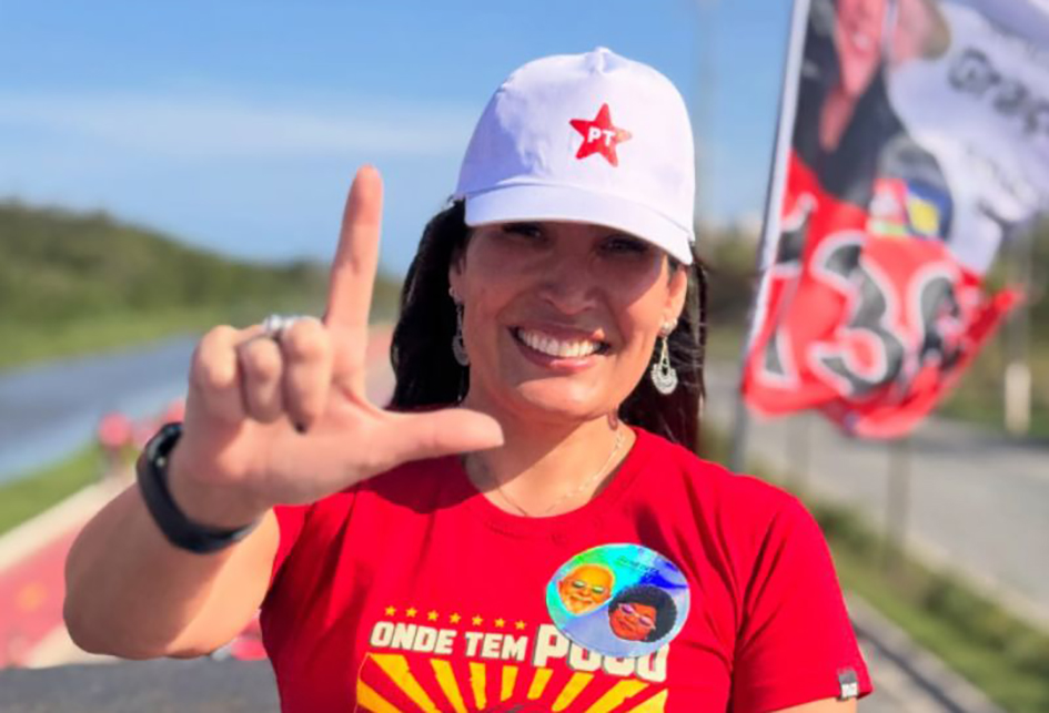 Única vereadora do PT em Macaé, Leandra Lopes comemora vitória de Lula