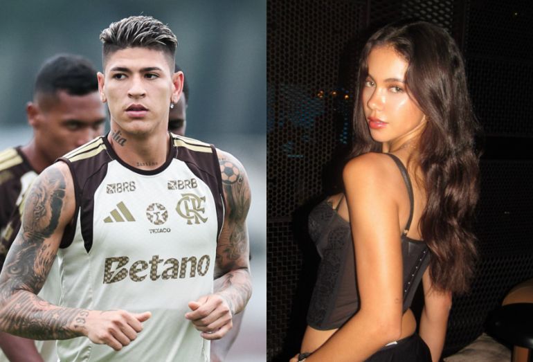 Carrascal, do Flamengo, elogia a modelo brasileira Evellin Nicomedes: “Cosita bella”